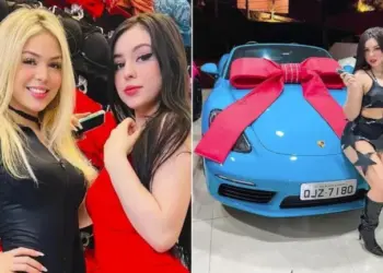 Bella Angel, irmã de Mc Melody, ganha carro de luxo avaliado em R$ 520 mil