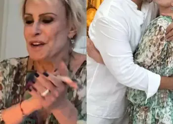 Ana Maria Braga surge aos beijos no aniversário do namorado