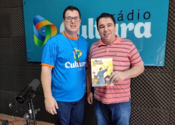 John Bragagnollo com o entrevistado Pastor Ailton Muller
