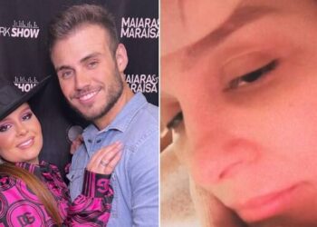 Emocionada, Maiara anuncia término do namoro com Matheus Gabriel: ‘Não somos mais um casal’