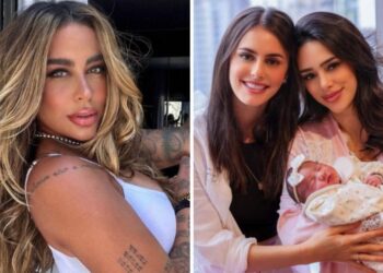 Irmã de Neymar conhece Mavie e irmã de Bruna homenageia sobrinha