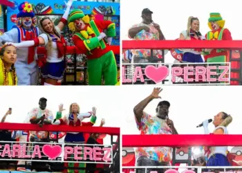 Carnaval: Carla Perez se irrita em cima de trio-elétrico